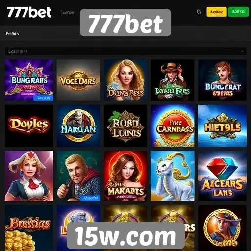 777bet oferece diversidade em jogos de cassino
